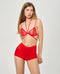 ERA CHANTILLY LACE BRA & EVA SILK-SATIN PANTIES